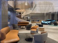 电动汽车旗舰店展厅室内展示效果-第