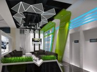 豪华汽车展厅室内展览展示效果-2218-04