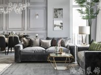 混搭风格家居装修装饰室内设计效果-A611-2