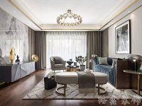 现代轻奢家居装修装饰室内设计效果-D219