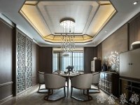 中式风格家居装修装饰室内设计效果-H808-4